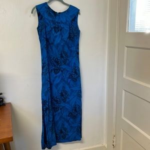 Vintage blue Hawaiian dress